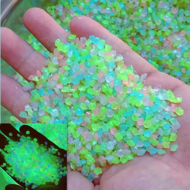 Aquarium Fish Types - 1000pcs 어두운 자갈 돌에 3-5mm 빛나는