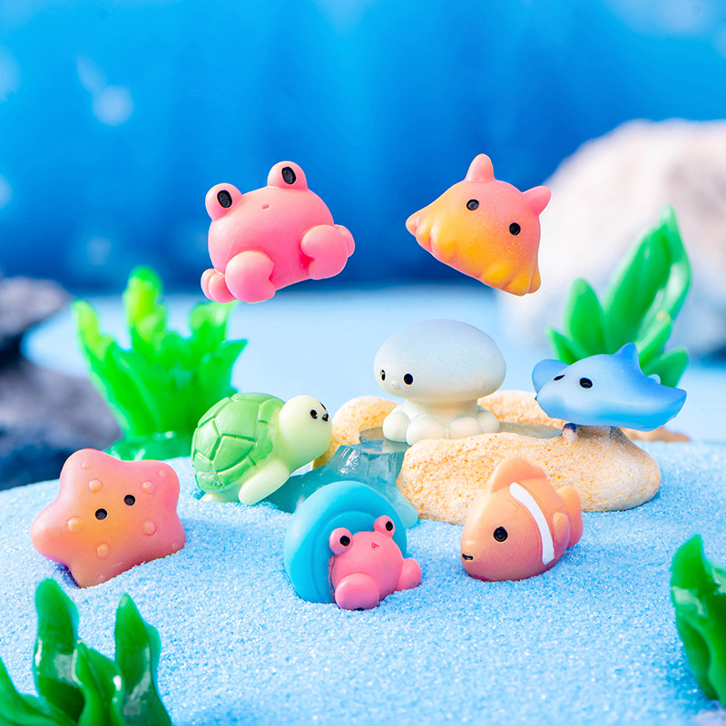 Aquarium Fish Discus - 창의적인 송진 해양 동물 돌고래 Qctopuss