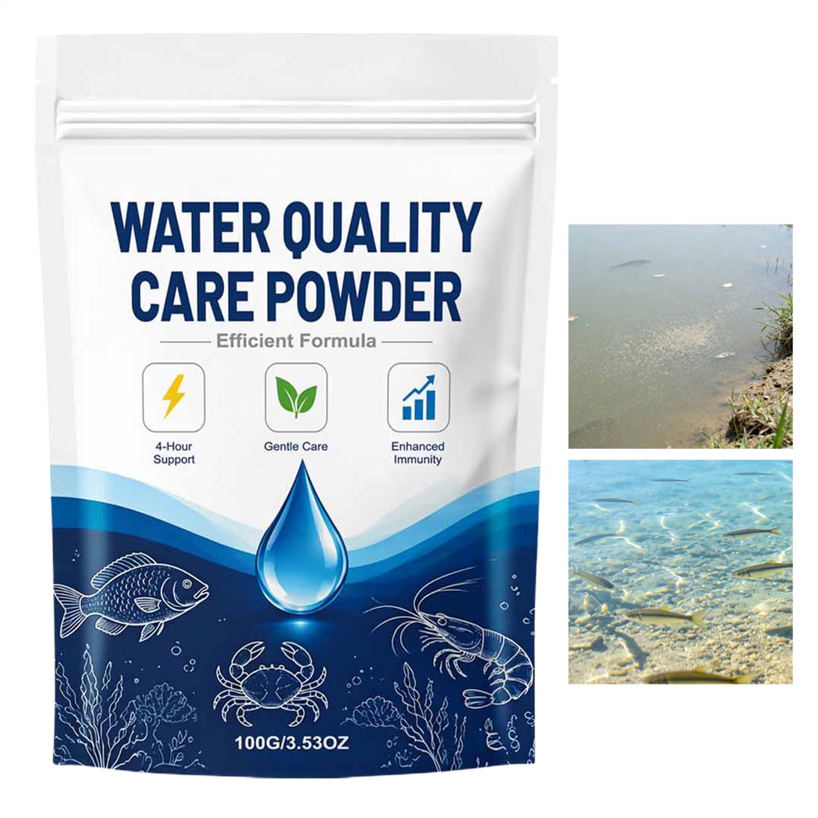 Aquarium Fish Care - 100g 어항 물 투명제 분말, 흐린