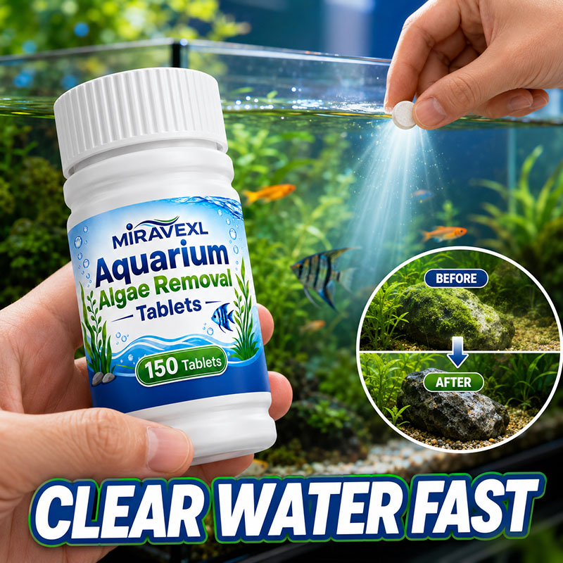 Aquarium Fish Care - 미라베엑스엘 150 수족관 조류 제거 정제,