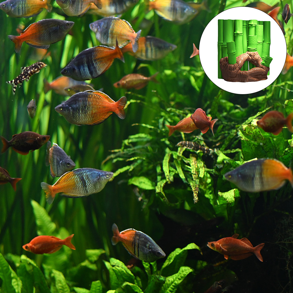 1개입 어항용 3D 대나무 수지 은신처 수족관 조경 장 - Aquarium Fish Hideout 리뷰 및 가격