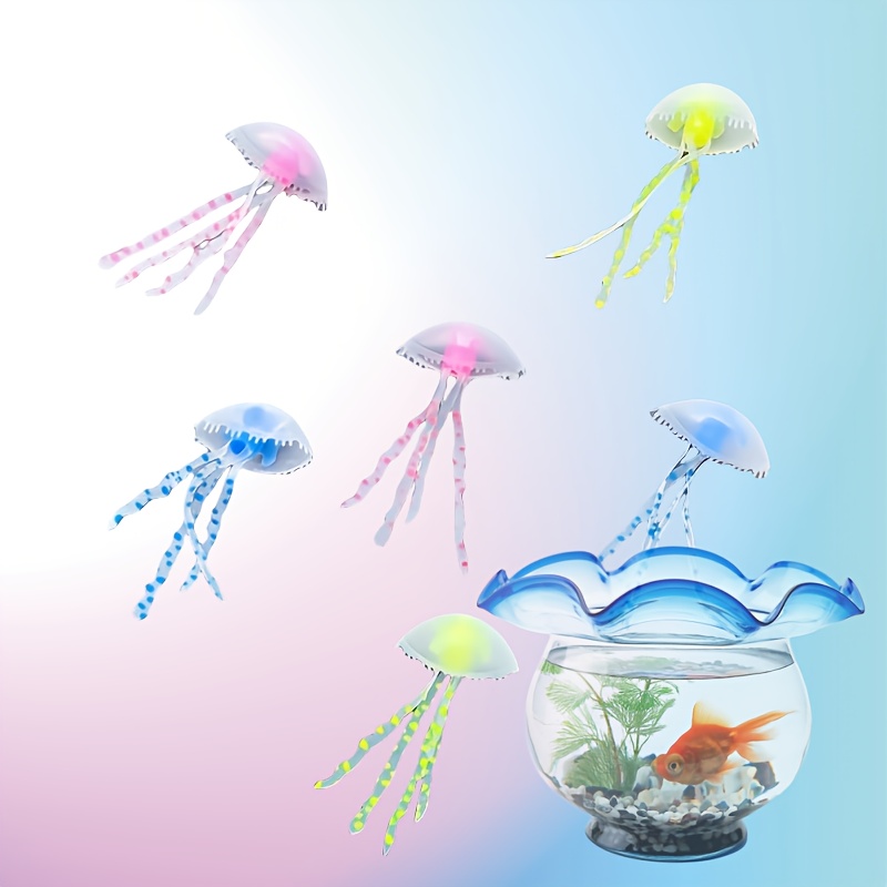 3/5개 야광 해파리 수족관 장식, 다양한 색상의 떠다 - Aquarium Fish Discus 리뷰 및 가격