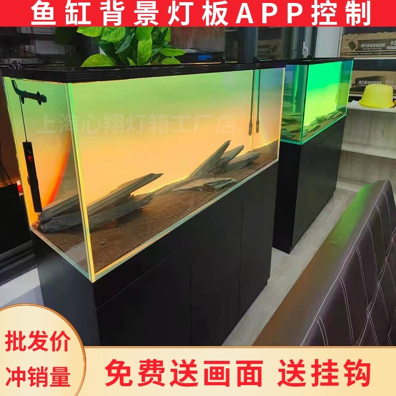 아크릴 어항 배경 RGB 컬러풀 그라데이션 발광 앱 제 - Aquarium Fish Colour 리뷰 및 가격