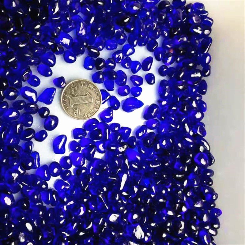 1000g 블루 유리 자갈 색상 유약 크리스탈 부처님  - Aquarium Fish Colour 리뷰 및 가격