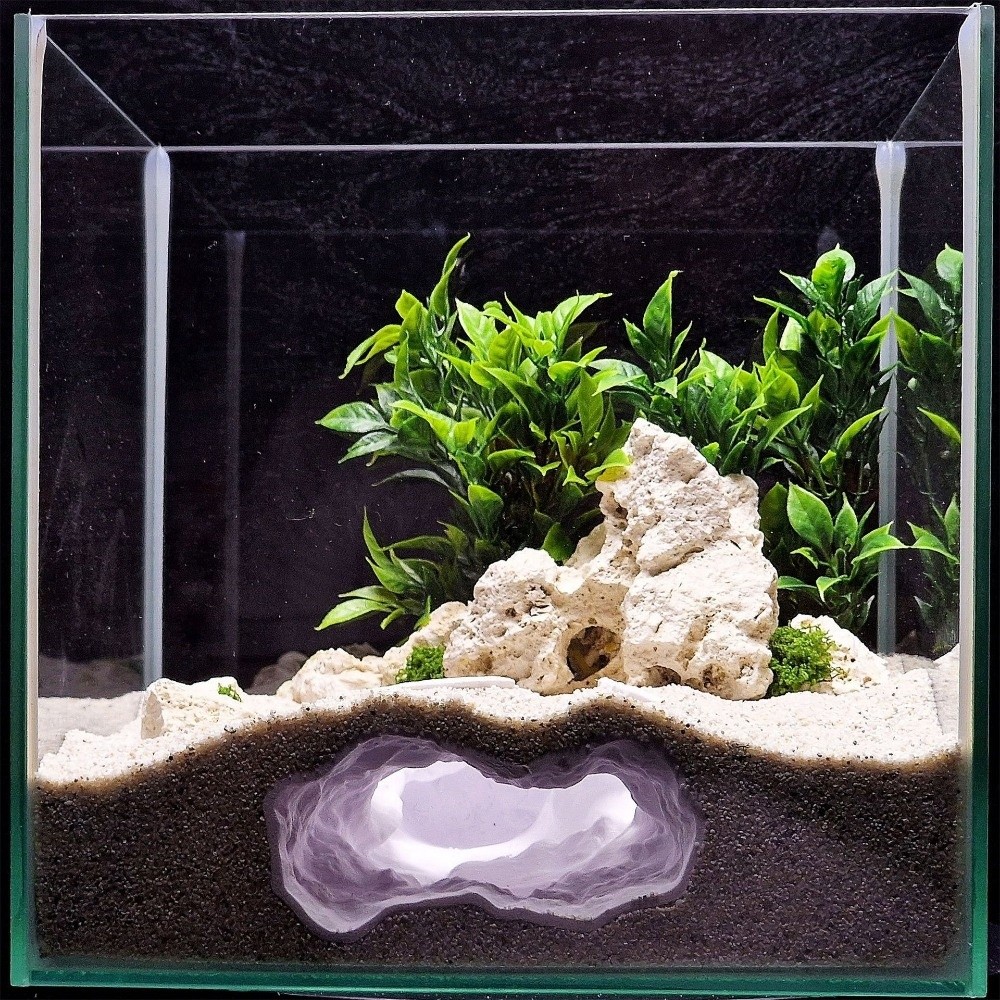 고도로 시뮬레이션된 수족관 어항 자연 3D 프린팅 풍경 - Aquarium Fish Hideout 리뷰 및 가격