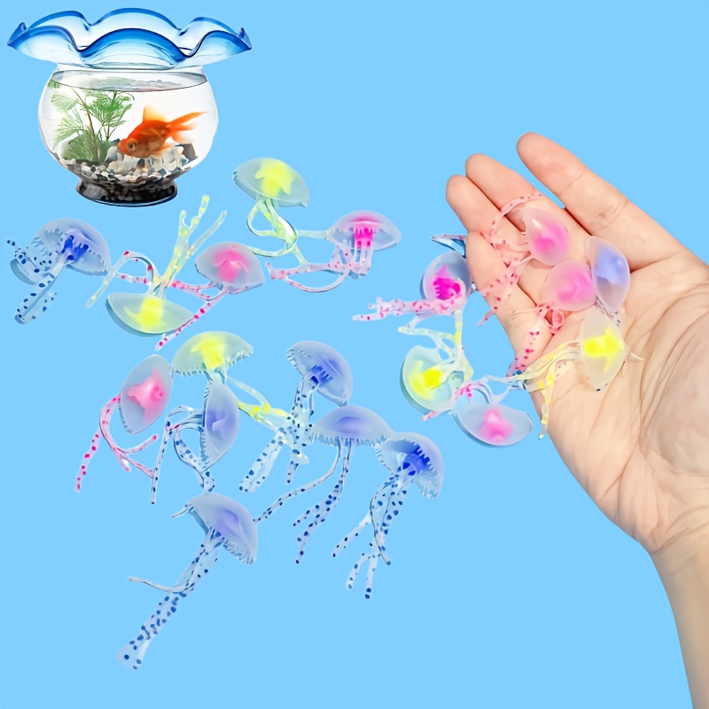 빛나는 시뮬레이션 해파리 2개 무작위 색상 플로팅 수족 - Aquarium Fish Discus 리뷰 및 가격