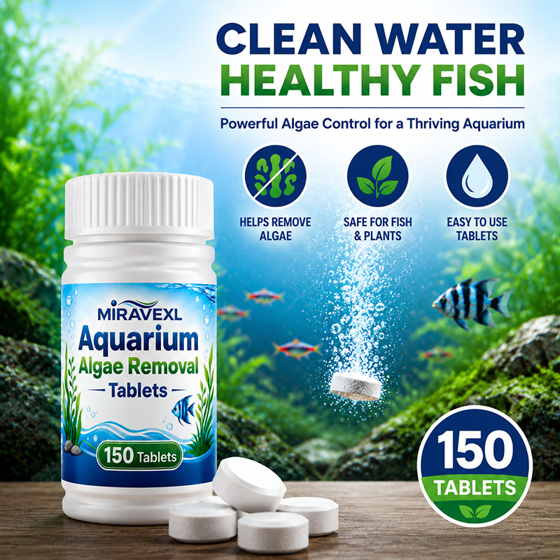 미라베엑스엘 150 수족관 조류 제거 정제, 안전한 조 - Aquarium Fish Care 리뷰 및 가격
