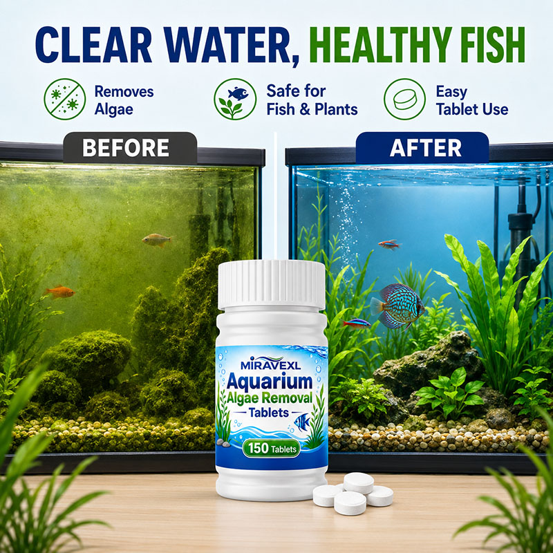 미라베엑스엘 150 수족관 조류 제거 정제, 안전한 조 - Aquarium Fish Care 리뷰 및 가격