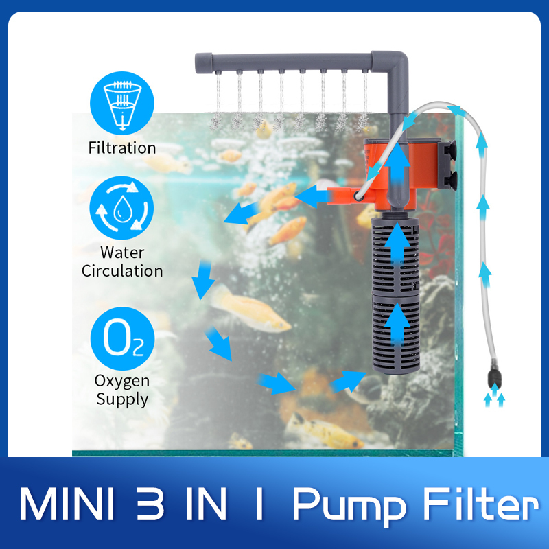 Xilong 미니 펌핑 산소 필터 펌프, 레인 파이프  - Aquarium Xilong 리뷰 및 가격