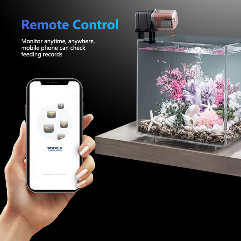 스마트 WiFi 물고기 피더 원격 제어 물고기 탱크 휴 - Aquarium Fish Holiday Food 리뷰 및 가격