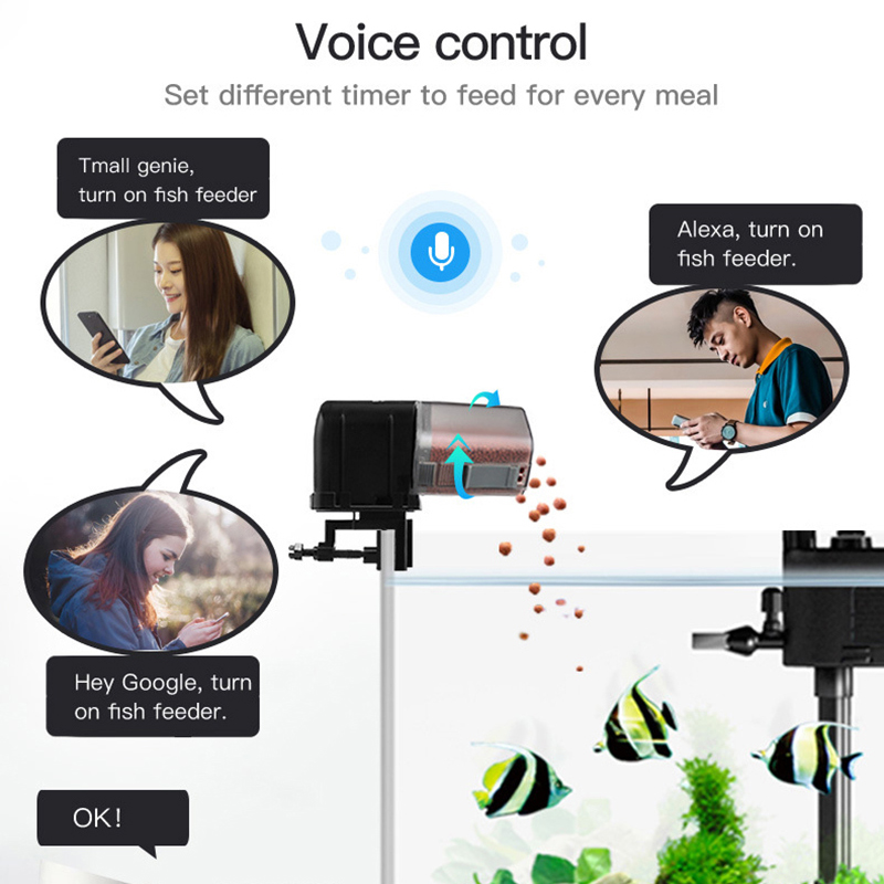 스마트 WiFi 물고기 피더 원격 제어 물고기 탱크 휴 - Aquarium Fish Holiday Food 리뷰 및 가격