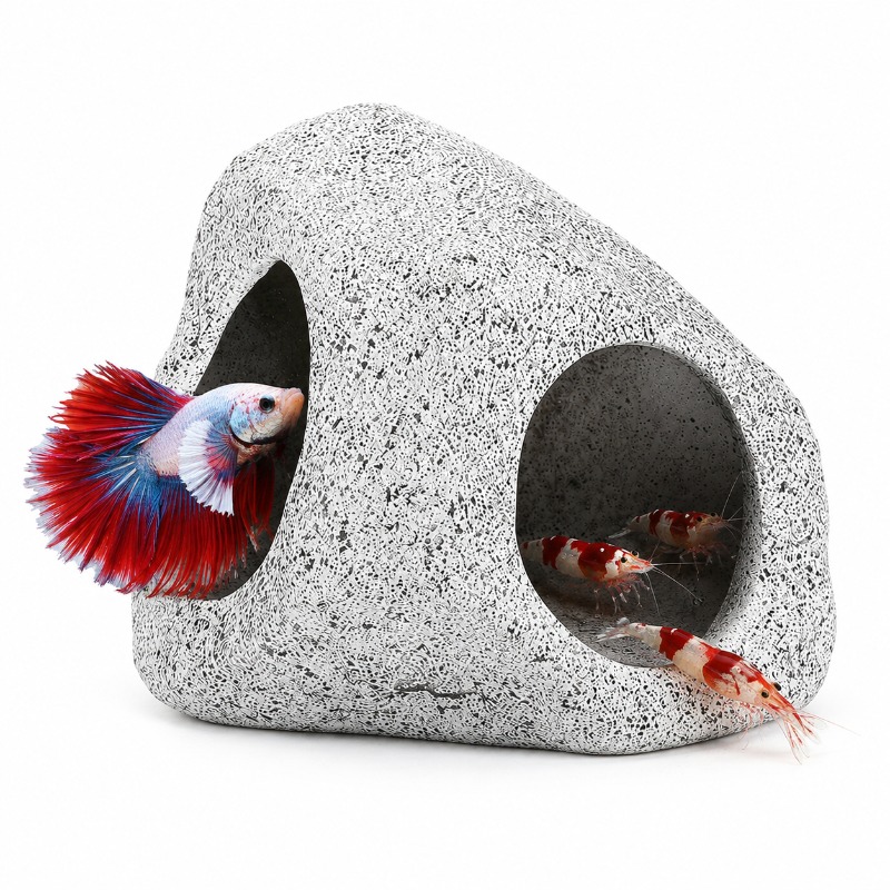 수족관 바위 동굴 은신처, 새우, 시클리드, 베타를 위 - Aquarium Fish Hideout 리뷰 및 가격